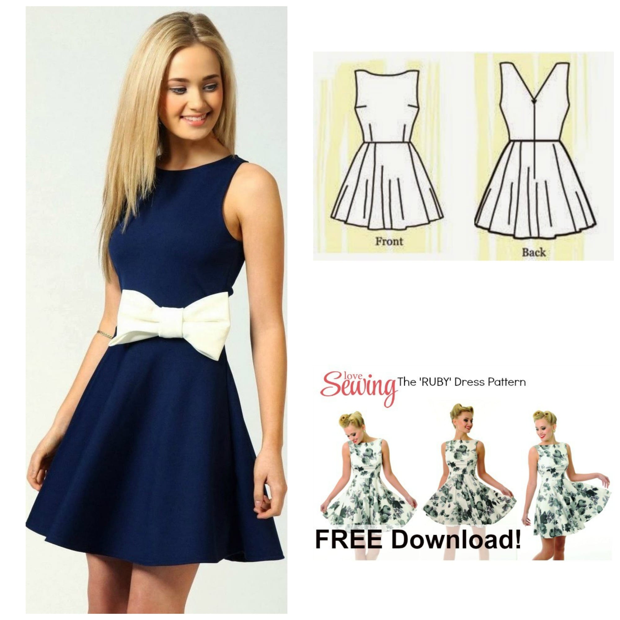 Free Dress Pattern: The Ruby Dress - My Handmade Space